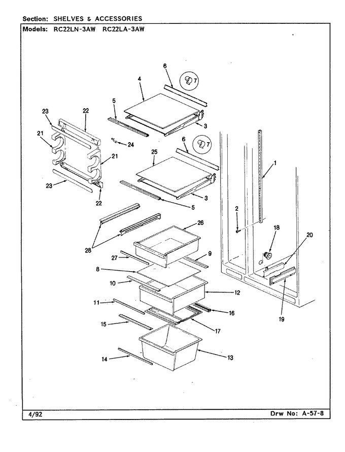 Diagram for RC22LN-3AW (BOM: BS31E)