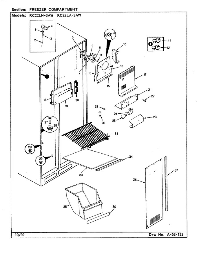 Diagram for RC22LA-3AW (BOM: CS34A)