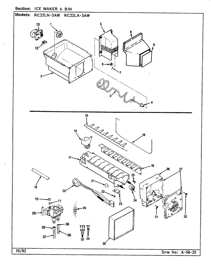 Diagram for RC22LN-3AW (BOM: CS33A)