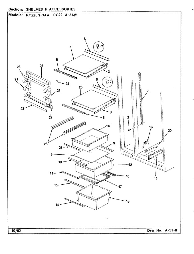 Diagram for RC22LA-3AW (BOM: CS34A)