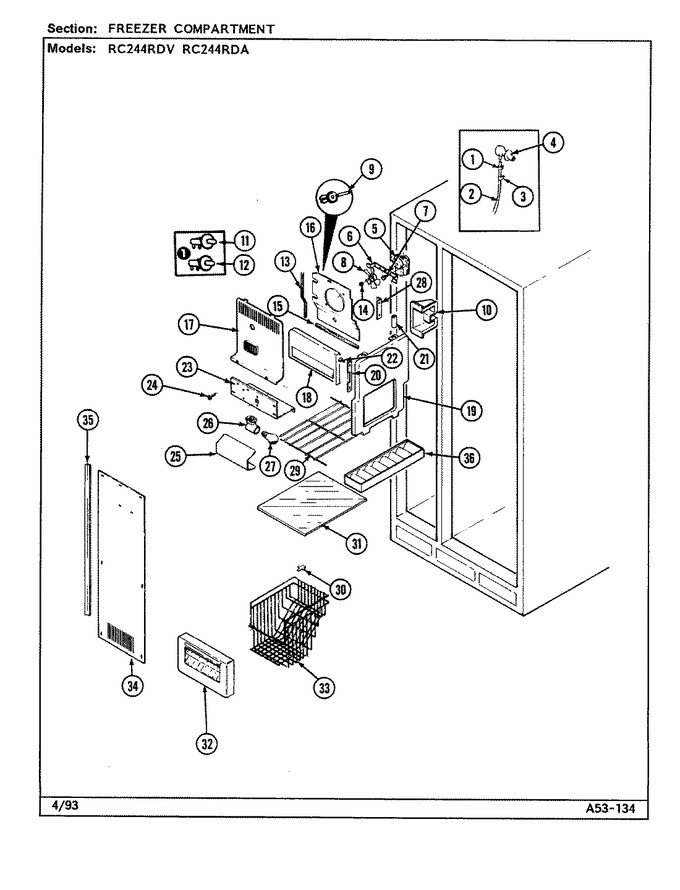 Diagram for RC244RDV (BOM: DS83B)