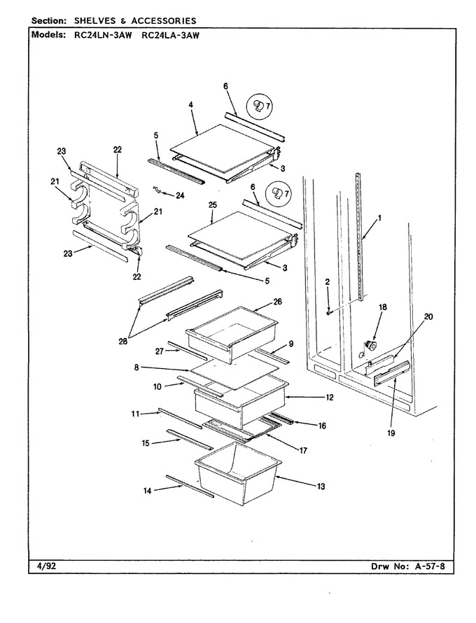 Diagram for RC24LA-3AW (BOM: CS82A)