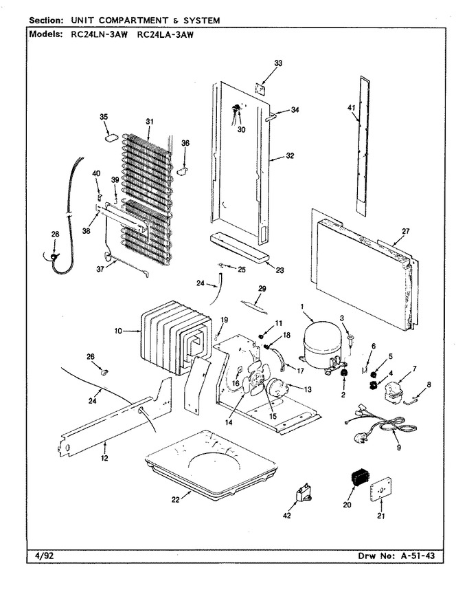 Diagram for RC24LA-3AW (BOM: CS82A)