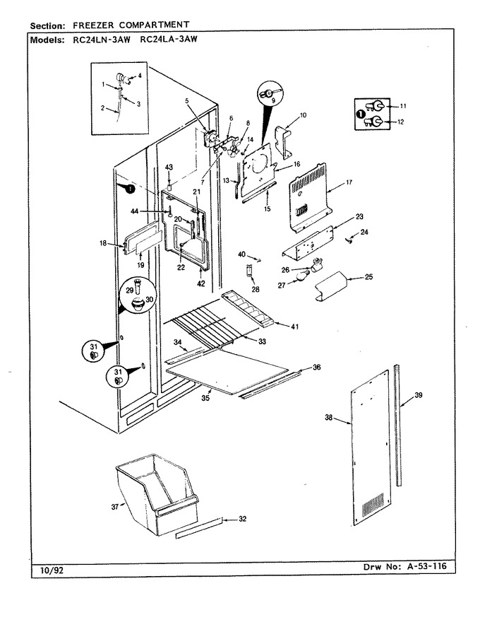 Diagram for RC24LA-3AW (BOM: CS84A)