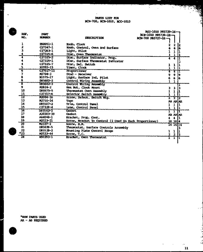 Diagram for RCR-1010 (BOM: P8572801S)