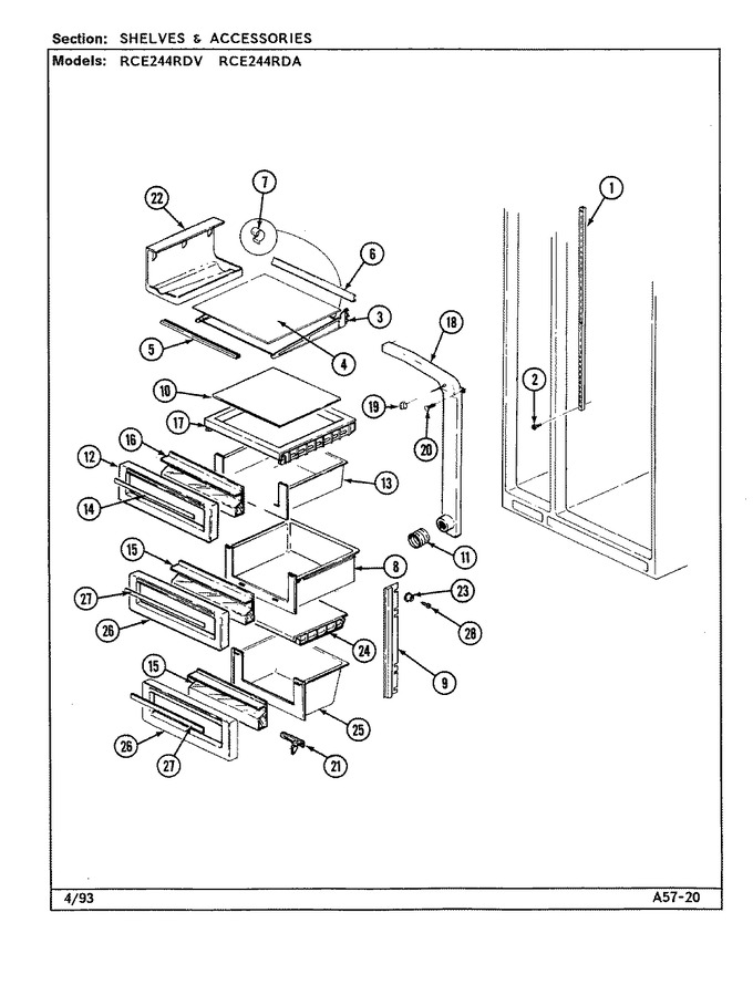 Diagram for RCE244RDA (BOM: DS86A)