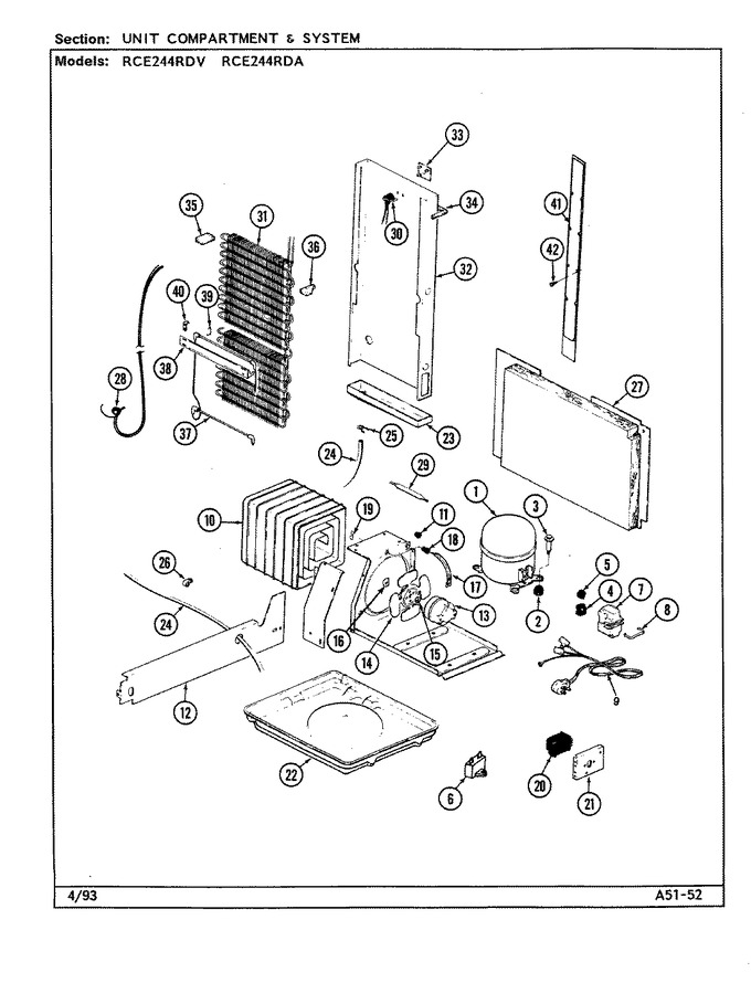 Diagram for RCE244RDA (BOM: DS86A)