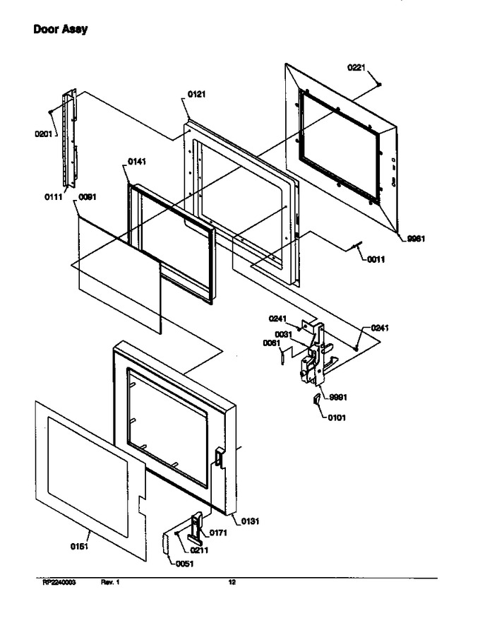Diagram for RFS11MP2 (BOM: P1312009M)