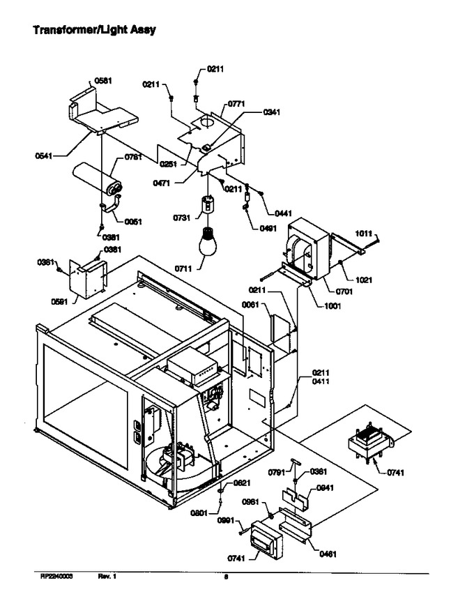 Diagram for RFS11SW2 (BOM: P1312012M)