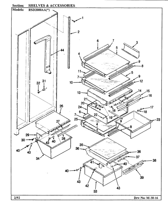 Diagram for RSD2000AAL (BOM: CM05B)