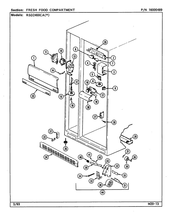Diagram for RSD2400CAL (BOM: DM42A)