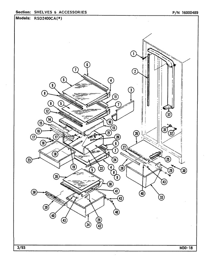 Diagram for RSD2400CAL (BOM: DM42A)