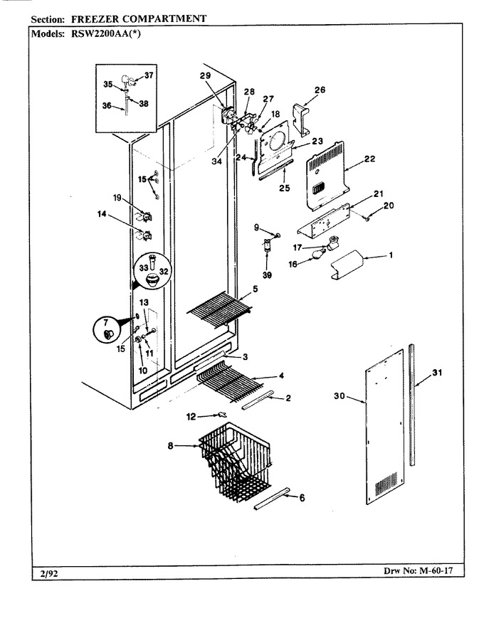Diagram for RSW2200AAW (BOM: CM31A)