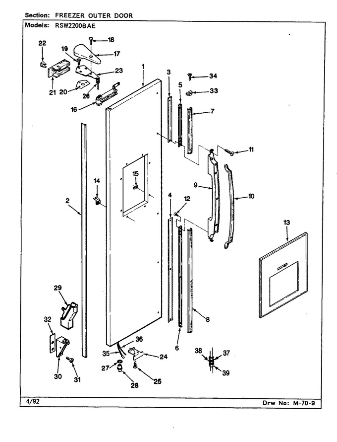 Diagram for RSW2200BAE (BOM: CM36A)