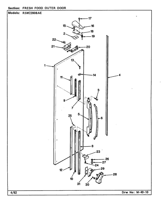 Diagram for RSW2200BAE (BOM: CM36A)