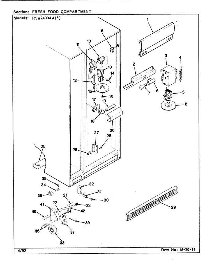Diagram for RSW2400AAW (BOM: CM81A)