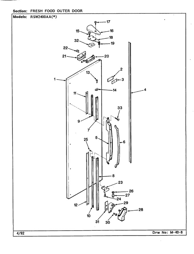Diagram for RSW2400AAW (BOM: CM81A)