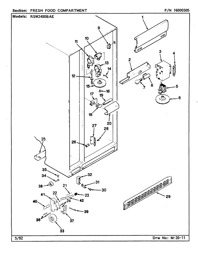 Diagram for RSW2400BAE (BOM: CM86A)