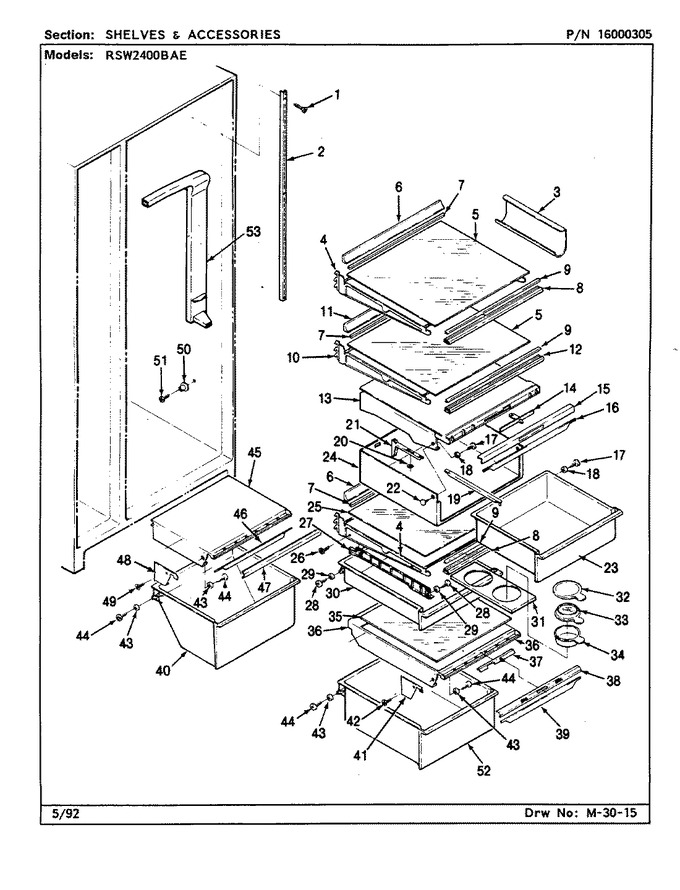 Diagram for RSW2400BAE (BOM: CM86A)