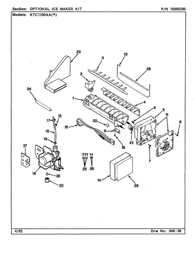 Diagram for RTC1700AAL (BOM: CH26A)