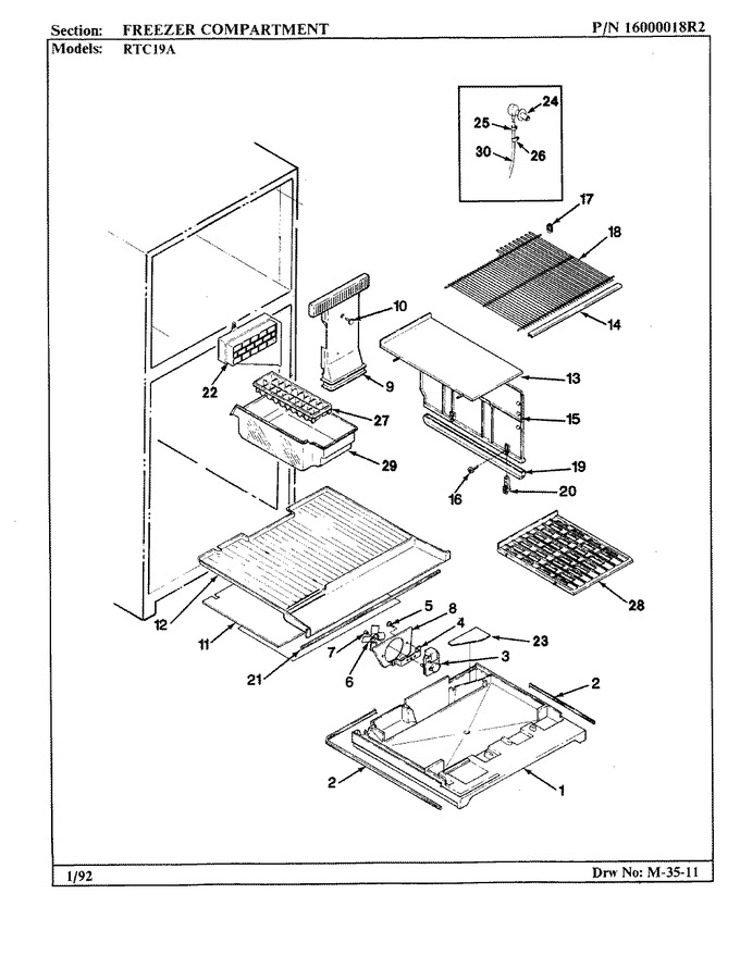 Diagram for RTC19A (BOM: 9E10A)