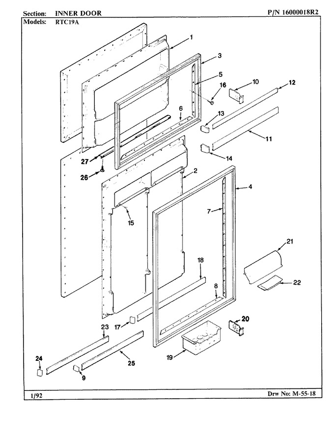 Diagram for RTC19A (BOM: BH55D)