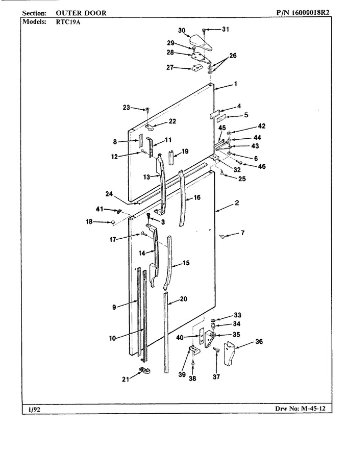 Diagram for RTC19A (BOM: 9E10A)