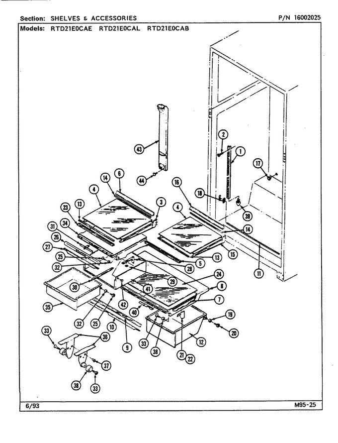 Diagram for RTD21E0CAB (BOM: DE90A)