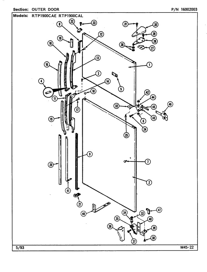 Diagram for RTP1900CAL (BOM: DH54A)