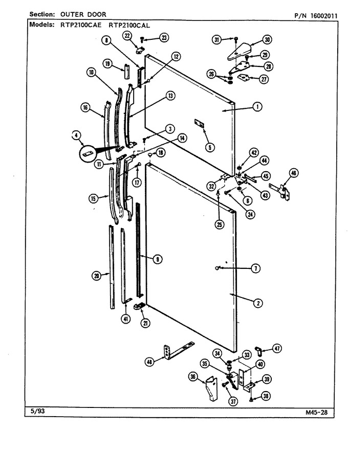 Diagram for RTP2100CAE (BOM: DH73A)