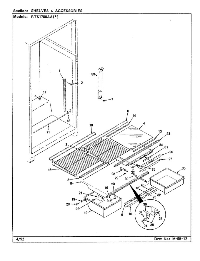Diagram for RTS1700AAW (BOM: CH21A)