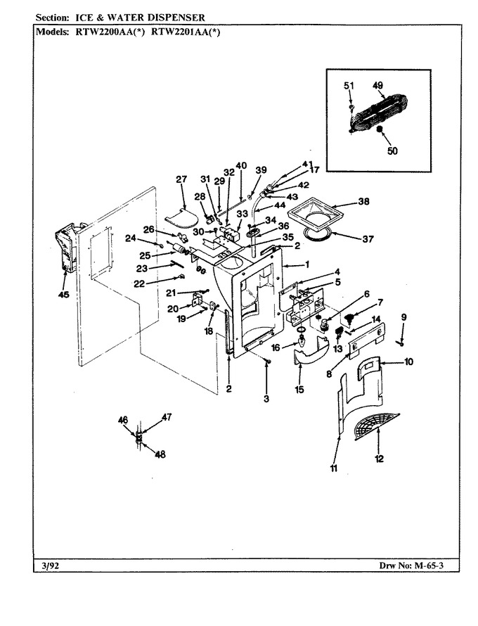 Diagram for RTW2201AAW (BOM: CH90A)