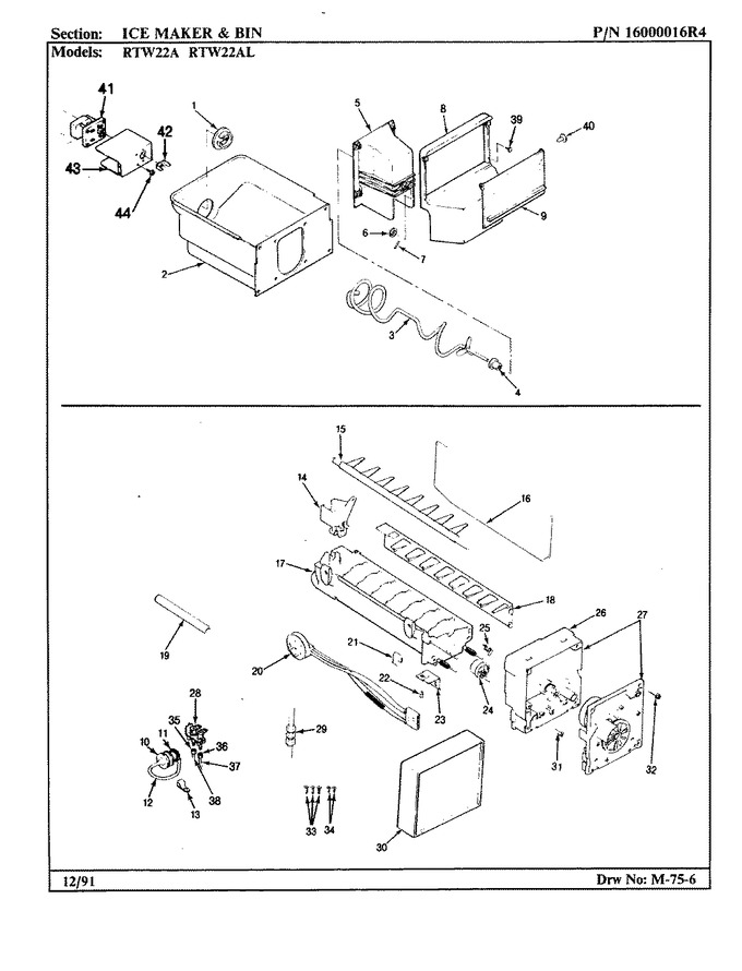 Diagram for RTW22A (BOM: AH89B)