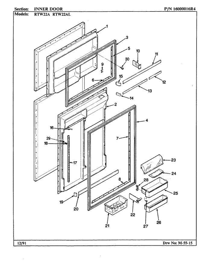 Diagram for RTW22AL (BOM: BH90B)