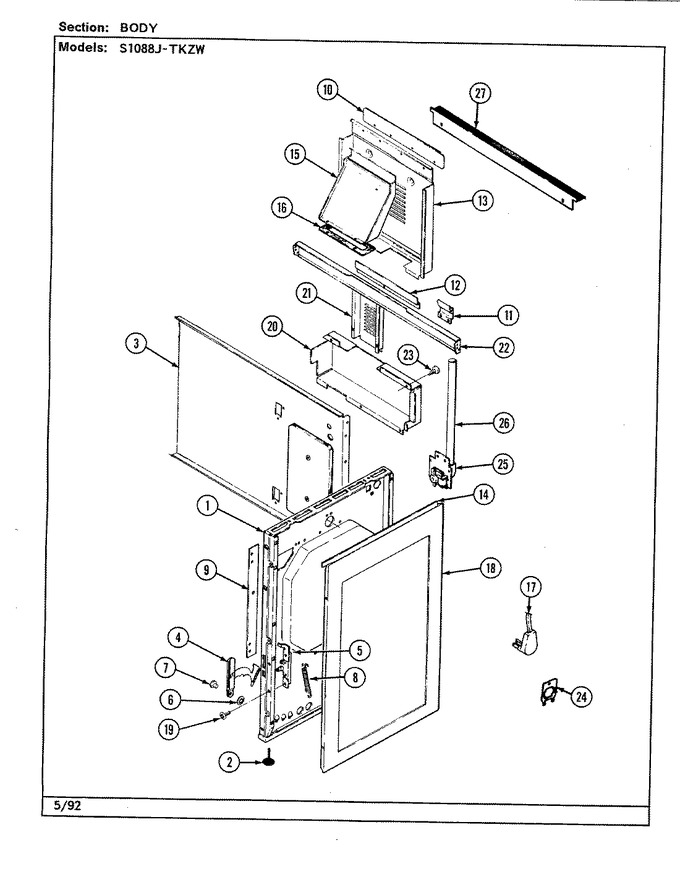 Diagram for S1088J-TKZW