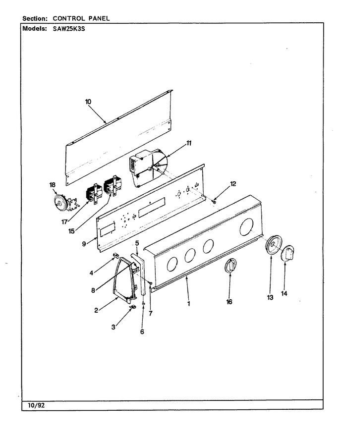 Diagram for SAW25K3S