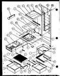Diagram for 15 - Ref Shelving And Drawers