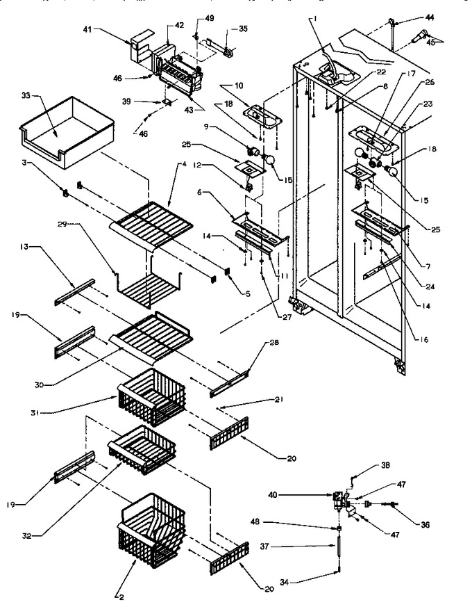 Diagram for SRI25S2E (BOM: P1194001W E)