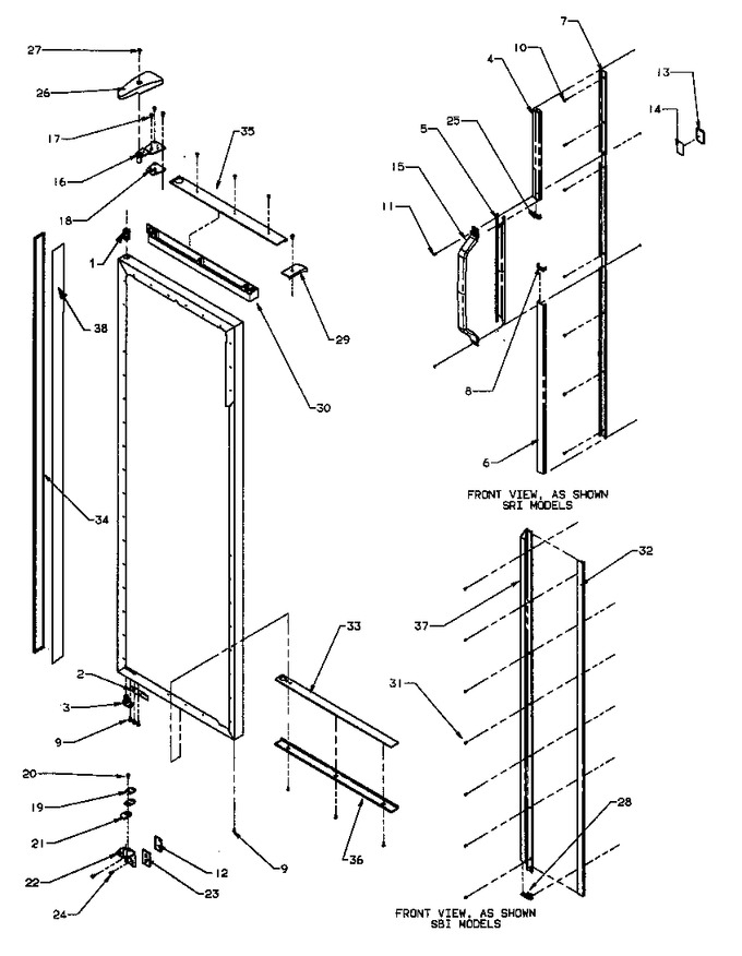 Diagram for SRI25S2E (BOM: P1194001W E)