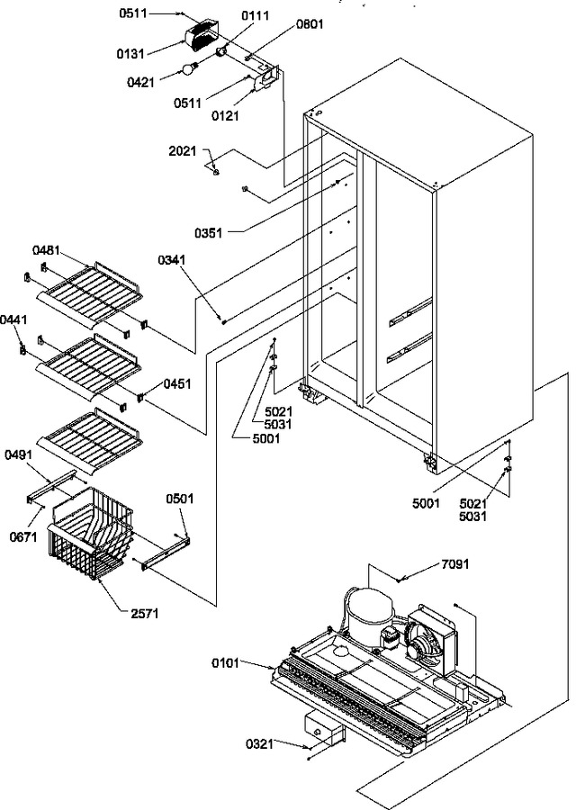 Diagram for SCD25TW (BOM: P1190422W W)
