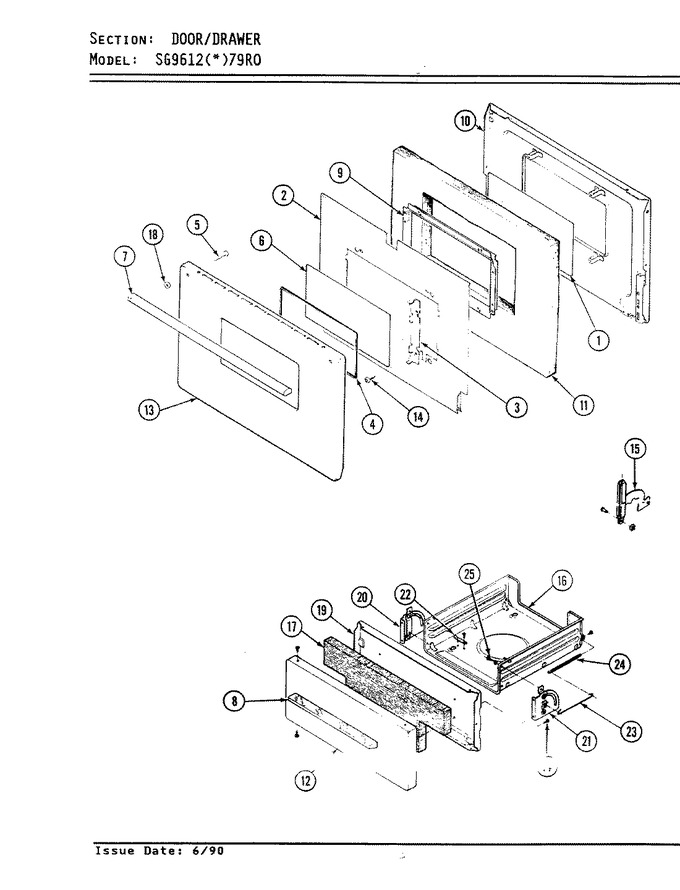 Diagram for SG9612W79RO