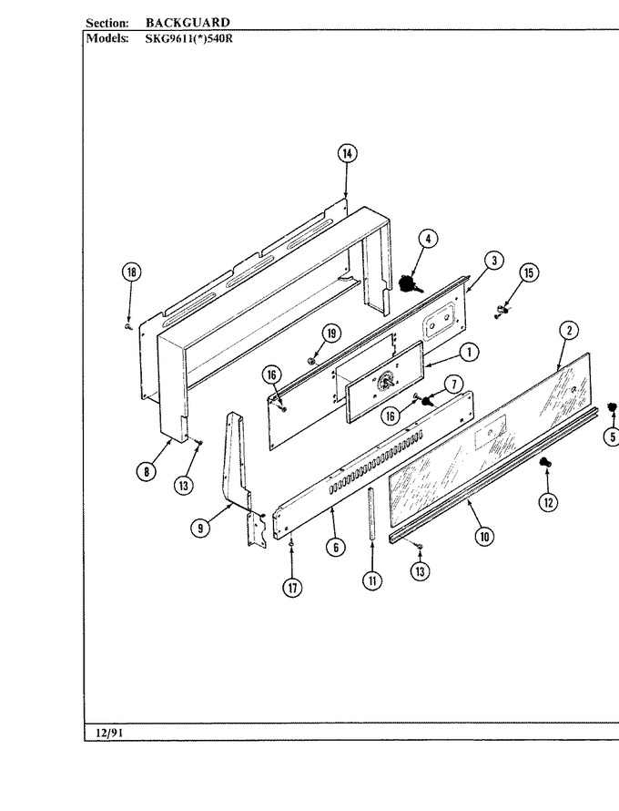 Diagram for SKG9611W540R