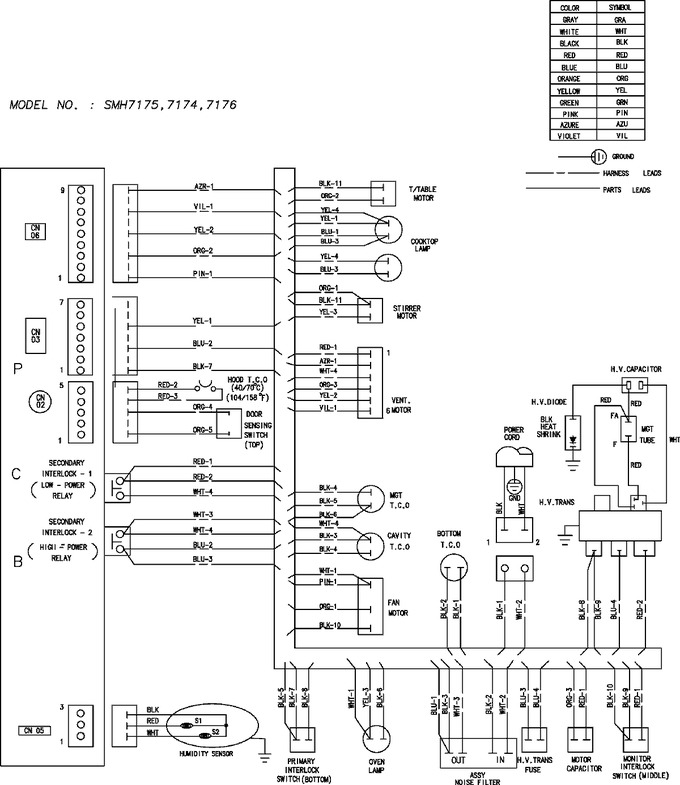 Diagram for SMH7175WE/XAA