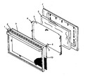 Diagram for 04 - Glass Oven Door Assy