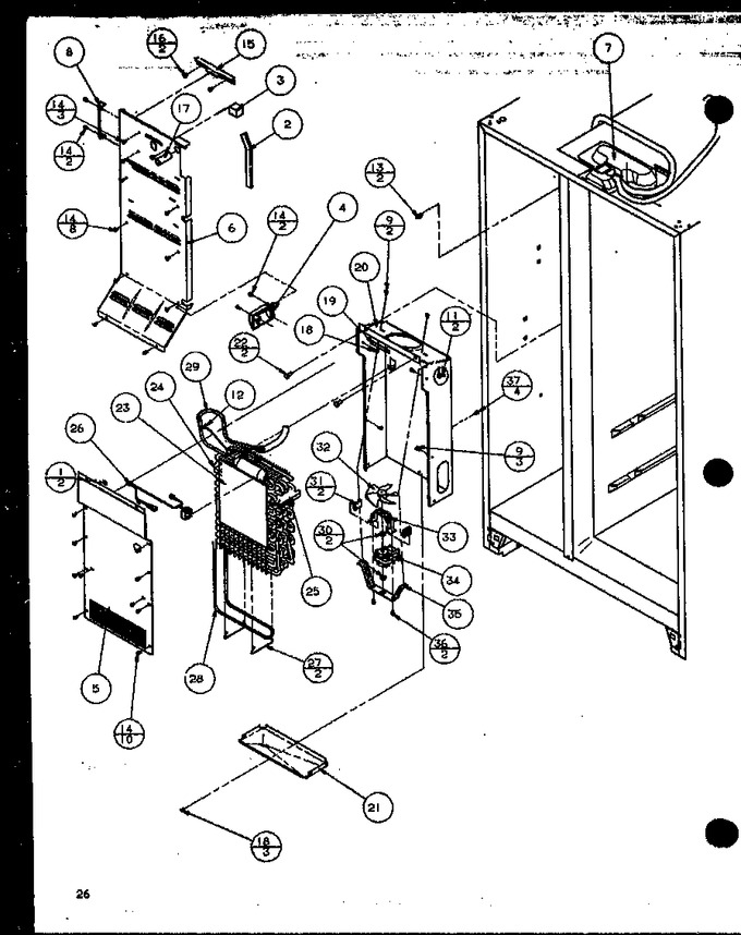 Diagram for SXD25M2W (BOM: P1155101W W)