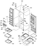 Diagram for 11 - Ref/fz Shelves, Lights, And Hinges