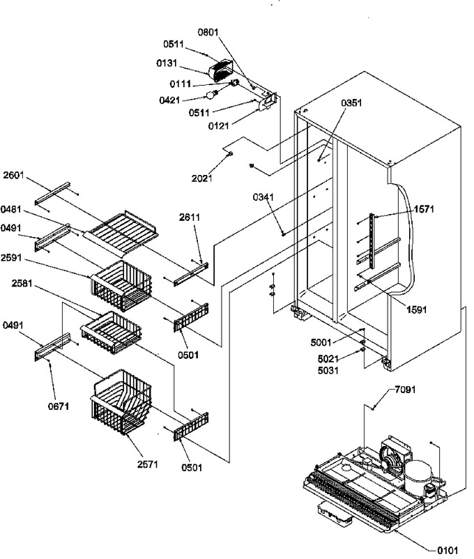 Diagram for SRDE27S3W (BOM: P1190602W W)
