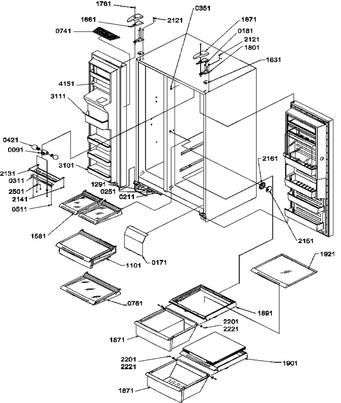 Diagram for SRDE27S3W (BOM: P1190602W W)