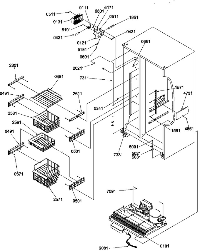Diagram for SRDE528TBW (BOM: P1310302W W)