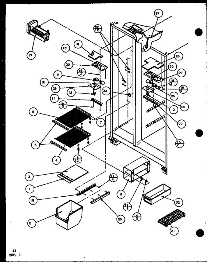Diagram for SWP25H (BOM: P7836024W)